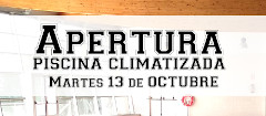 Apertura Piscina Climatizada de lora martes 13 de octubre